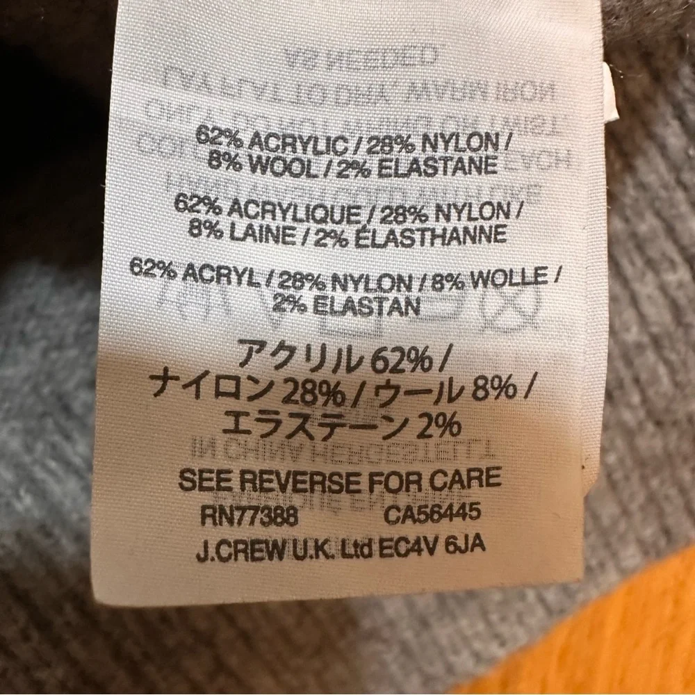 J.Crew Voletta V-back sweater with velvet tie Grey Size S (n)